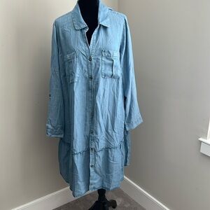 Jean shirt dress